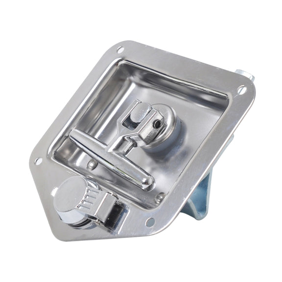 Folding T Handle Lock Stainless Steel Flush Mount Tool Box for Trailer / Yacht / Truck
