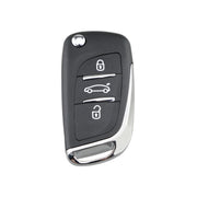 For PEUGEOT Car Keys Replacement 3 Buttons Car Key Case with Holder, without Grooved
