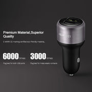 Original Huawei CP31 18W Max Dual USB Port Fast Charging Car Charger (Grey)