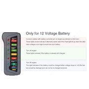 TIROL T16897 12V Auto Car Digital Battery Alternator Tester 6 LED Lights Display