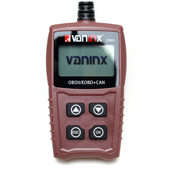Vaninx IN101 Automotive Scanner Car OBDII / EOBD+ Can Battery Engine Fault Diagnosis Tool Battery Detector