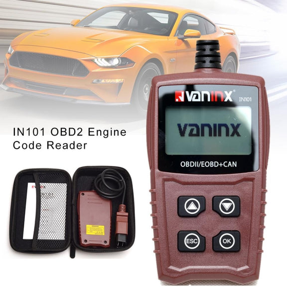 Vaninx IN101 Automotive Scanner Car OBDII / EOBD+ Can Battery Engine Fault Diagnosis Tool Battery Detector