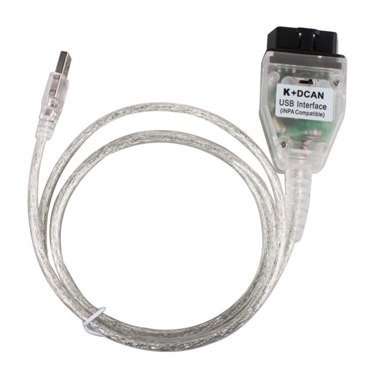 INPA K+CAN with Switch USB Interface Cable for BMW(White）