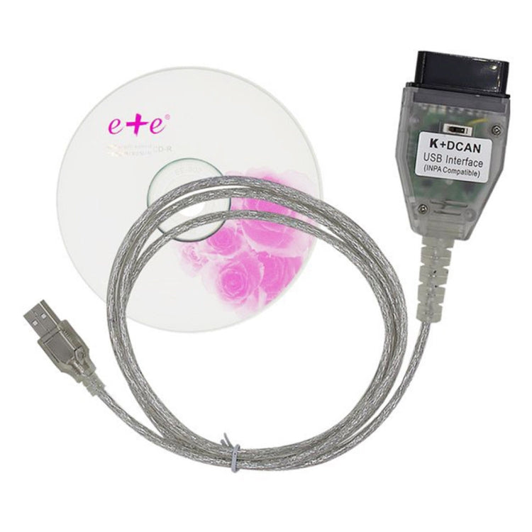 INPA K+CAN with Switch USB Interface Cable for BMW(White）