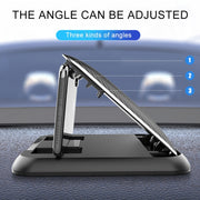 Car Carbon Fiber Texture Silicon Mobile Phone Holder for 3.5-6.8 inches Cellphone