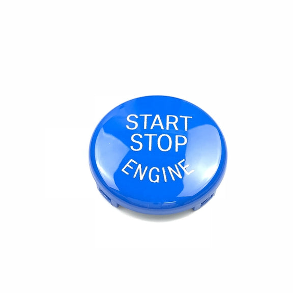 Car Engine Start Key Push Button Cover for BMW E90 Chassis (Blue)