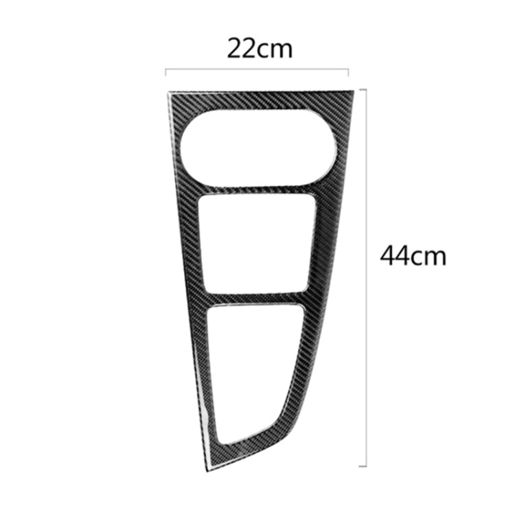 Car Carbon Fiber Gear Position Panel Decorative Sticker for Audi 2017-2018 A4L / 2017-2018 A5 / 2016-2017 A4 B9, Left Drive