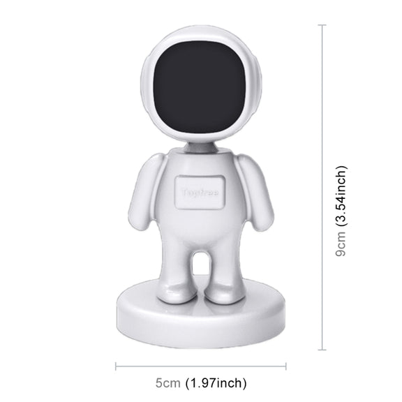 Little People Shape Car Adjustable Magnetic Mobile Phone Holder Bracket (White)