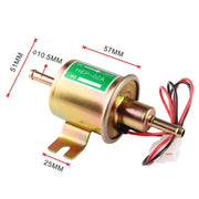 HEP-02A Universal Car 24V Fuel Pump Inline Low Pressure Electric Fuel Pump (Silver)