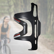 TOSEEK Matte Full Carbon Fiber Road Bicycle Water Bottle Holder (Grey)