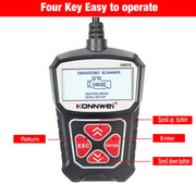 KONNWEI KW310 OBD Car Fault Detector Code Reader ELM327 OBD2 Scanner Diagnostic Tool(Black)