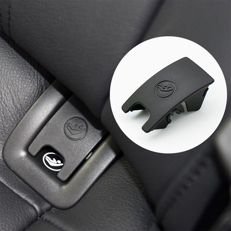 Car Rear Children Seat Isofix Cover for Audi A6 2013-2018 (Black)