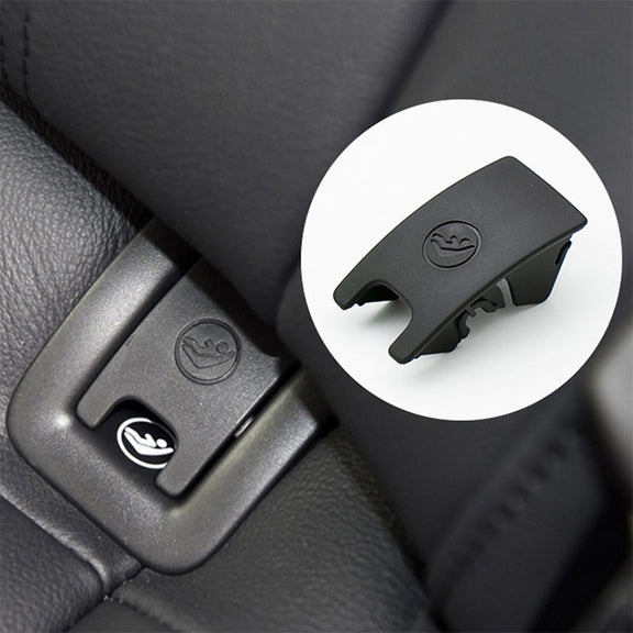 Car Rear Children Seat Isofix Cover for Audi A6 2013-2018 (Black)