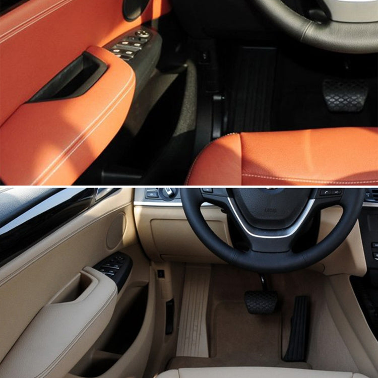 Car Front Left Inside Doors Handle Pull Trim Cover 5141 7394 519-1 for BMW X3 X4, Left Driving (Black)