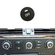 Car Air Conditioner Panel Switch Button OFF Key 6131 9250 196-1 for BMW E60 2003-2010, Left Driving - Car Switches by PMC TechLife | Online Shopping South Africa | PMC TechLife