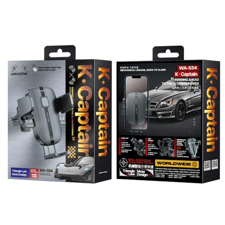 WK WA-S54 K Captain Speed Series Mechanic Car Air Outlet Holder(Black)