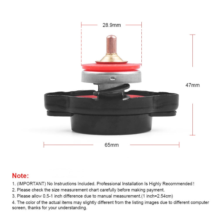 1.8bar Motorcycle Radiator Cap with Temperature Gauge