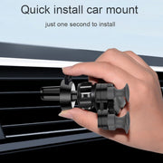 Car Air Outlet Six-claw Gravity Mobile Phone Holder Bracket (Black)