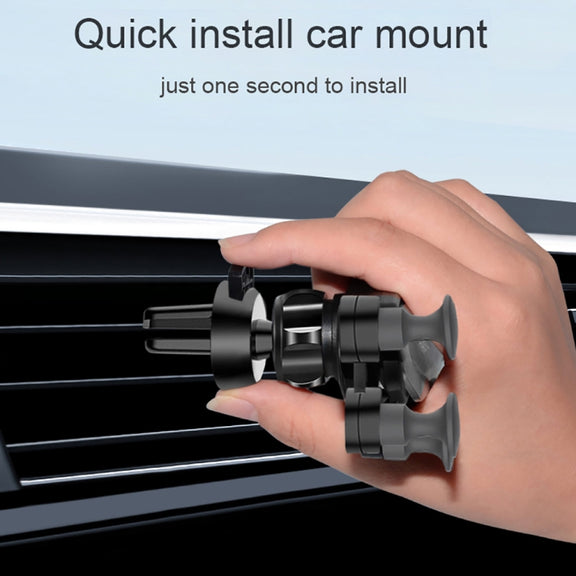 Car Air Outlet Six-claw Gravity Mobile Phone Holder Bracket (Black)