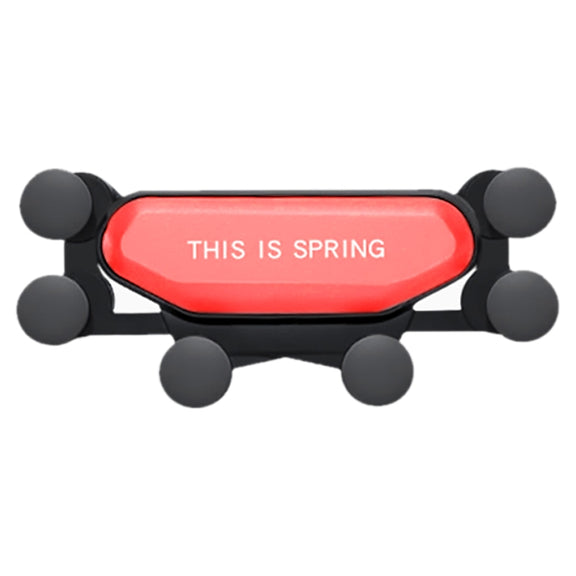 Car Air Outlet Six-claw Gravity Mobile Phone Holder Bracket (Red)
