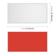 Portable Car Sunshade Makeup Mirror Stainless Steel Vanity Mirror, Size: 110 x 65mm