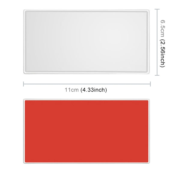 Portable Car Sunshade Makeup Mirror Stainless Steel Vanity Mirror, Size: 110 x 65mm