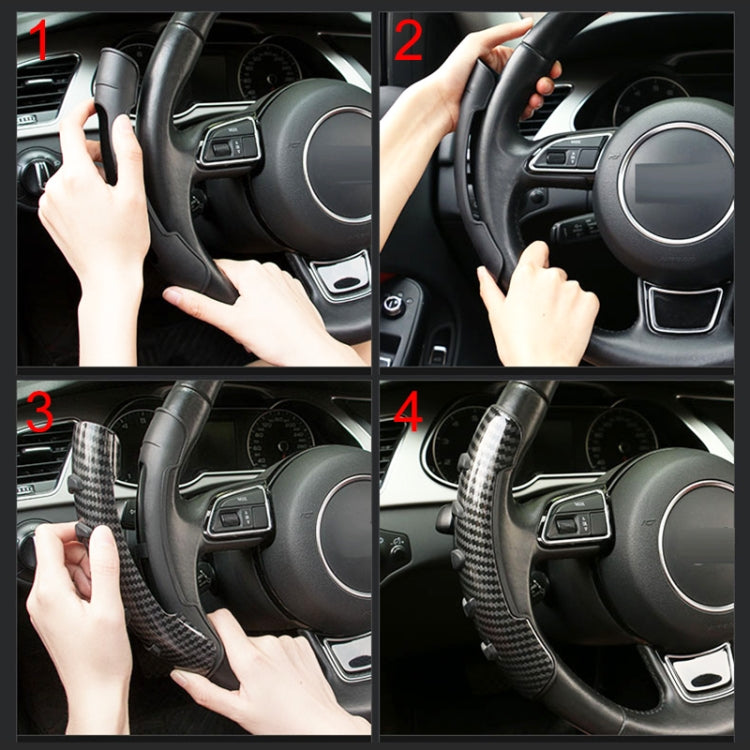 Car Steering Wheel Booster Wheel Spinner Knob Cover (Black)