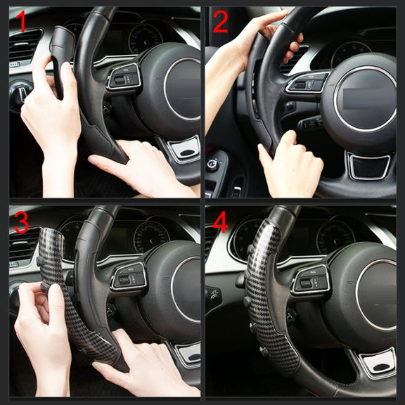 Car Steering Wheel Booster Wheel Spinner Knob Cover (Black)
