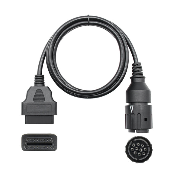 Motorcycle OBD Cable 10PIN to 16PIN Connector Cable for BMW
