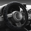 Car Universal Short Plush Warm Anti-skid Steering Wheel Cover, Adaptation Steering Wheel Diameter: 38cm (Black) - Steering Wheel Accessories by PMC TechLife | Online Shopping South Africa | PMC TechLife | Buy Now Pay Later Mobicred