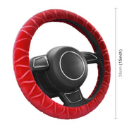 Car Universal Short Plush Warm Anti-skid Steering Wheel Cover, Adaptation Steering Wheel Diameter: 38cm (Black)