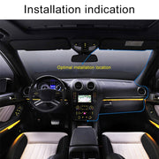 2.2 inch Car 480P Single Recording Shield Driving Recorder DVR Support Parking Monitoring / Loop Recording (Black)