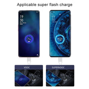 Dual USB 66W Car Flash Charger for OPPO / Huawei (Silver)