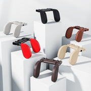 A05 Adjustable Car Auto U-shaped Memory Foam Neck Rest Cushion Seat Pillow with Hook & Mobile Phone Holder (Brown)