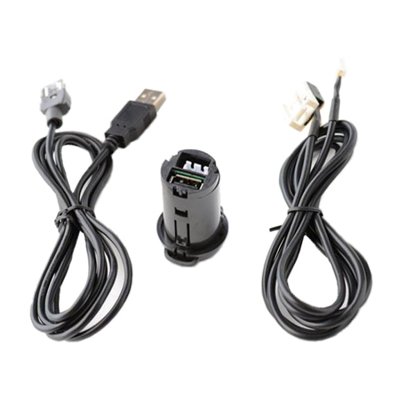 Car RD45 USB / AUX Audio Adapter Cable for Citroen C2/C5 / Peugeot 207/307/408/508/4007