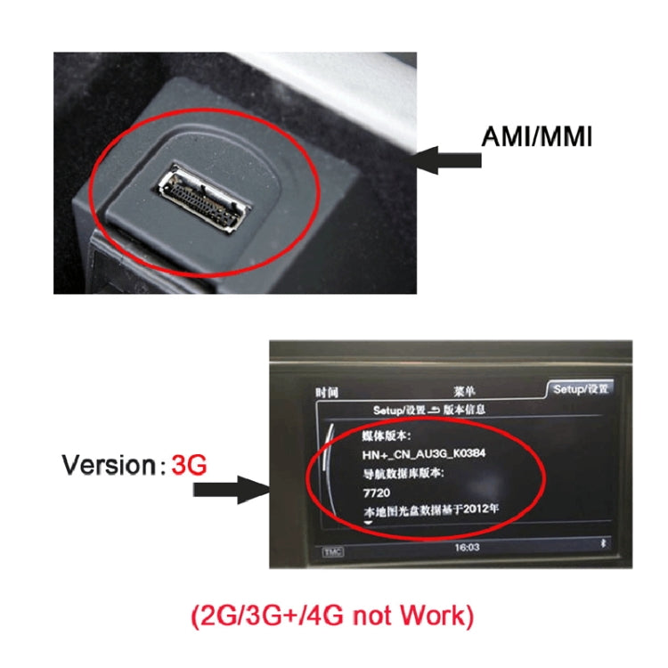 Car AMI USB-C / Type-C Charging Cable for Audi A4 A6 Q5 Q7 A5 / Volkswagen Touareg Golf CC
