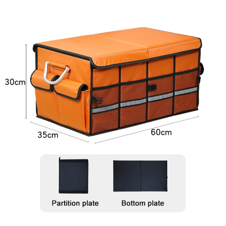 Car Trunk Foldable Storage Box, Capacity: 66L (Orange)