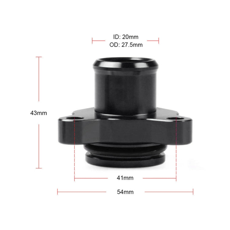 Car Water Hose Joint Pipe Adaptor with Clamps 11537541992 for BMW 335i (Black)