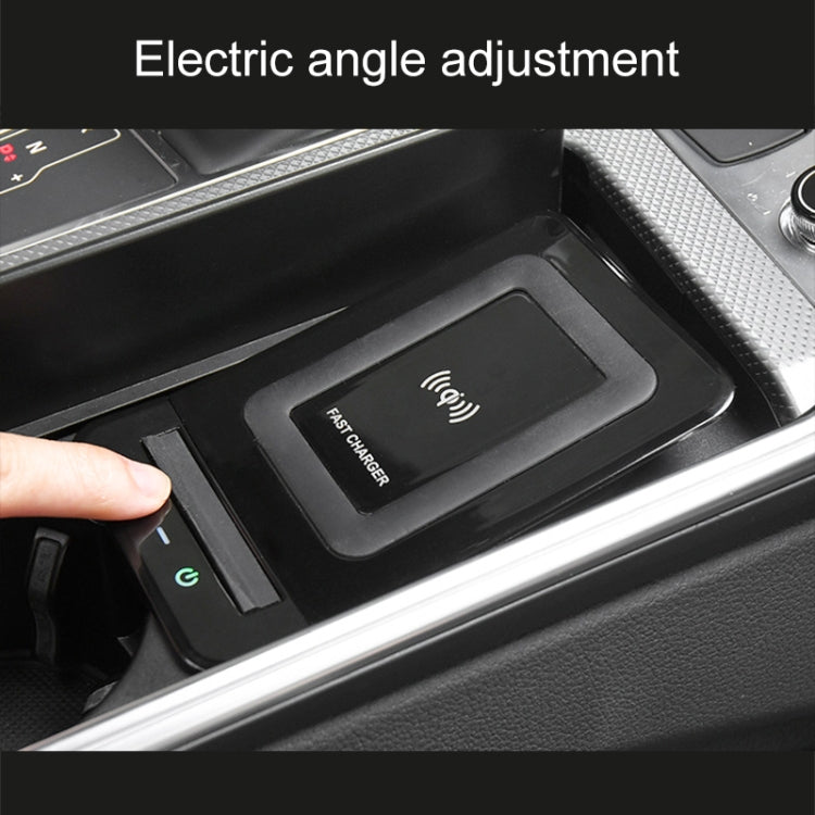 HFC-1052 Car Qi Standard Wireless Charger 15W / 10W Quick Charging for Audi A6L 2019-2022, Left Driving