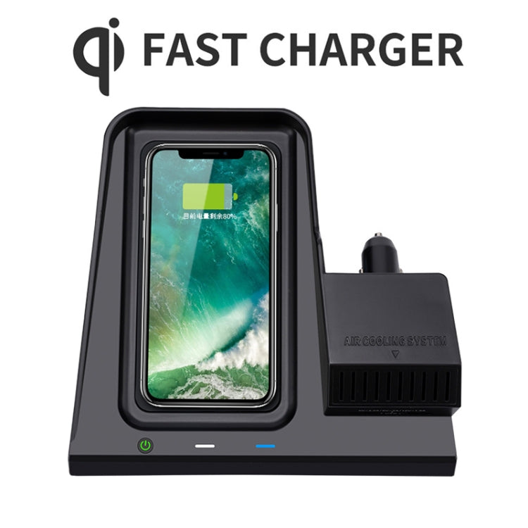 HFC-1002 Car Qi Standard Wireless Charger 10W Quick Charging for Honda Avancier / URV 2017-2020, Left Driving