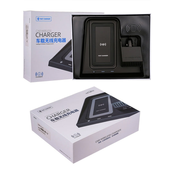 HFC-1002 Car Qi Standard Wireless Charger 10W Quick Charging for Honda Avancier / URV 2017-2020, Left Driving
