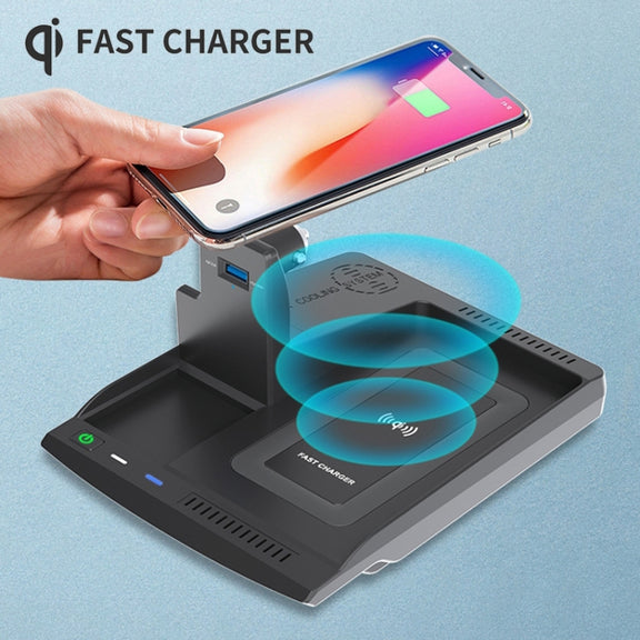HFC-1005 Car Qi Standard Wireless Charger 10W Quick Charging for Honda Accord 2018-2022, Left Driving