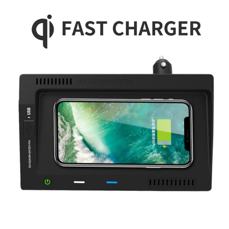 HFC-1031 Car Qi Standard Wireless Charger 10W Quick Charging for Volkswagen Teramont 2018-2020, Left Driving