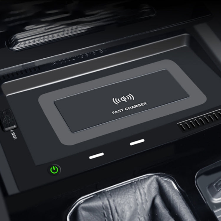 HFC-1031 Car Qi Standard Wireless Charger 10W Quick Charging for Volkswagen Teramont 2018-2020, Left Driving