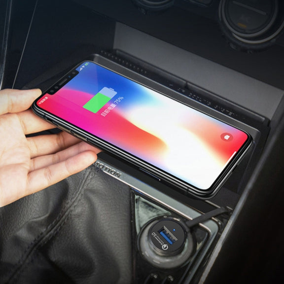 HFC-1032 Car Qi Standard Wireless Charger 10W Quick Charging for Volkswagen Tayron 2019-2022, Left Driving