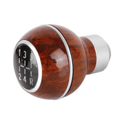 Universal Car Wood Texture Metal Gear Shift Knob (Silver)