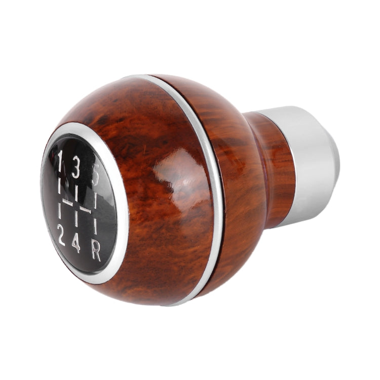 Universal Car Wood Texture Metal Gear Shift Knob (Silver)