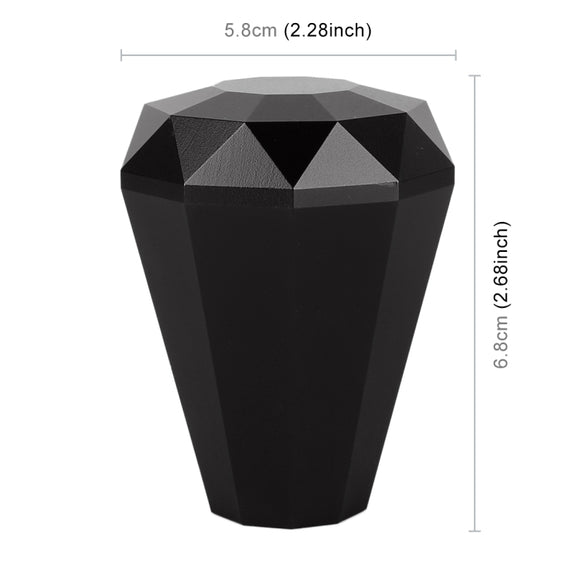 Universal Car Diamond Shape Metal Gear Shift Knob (Black)