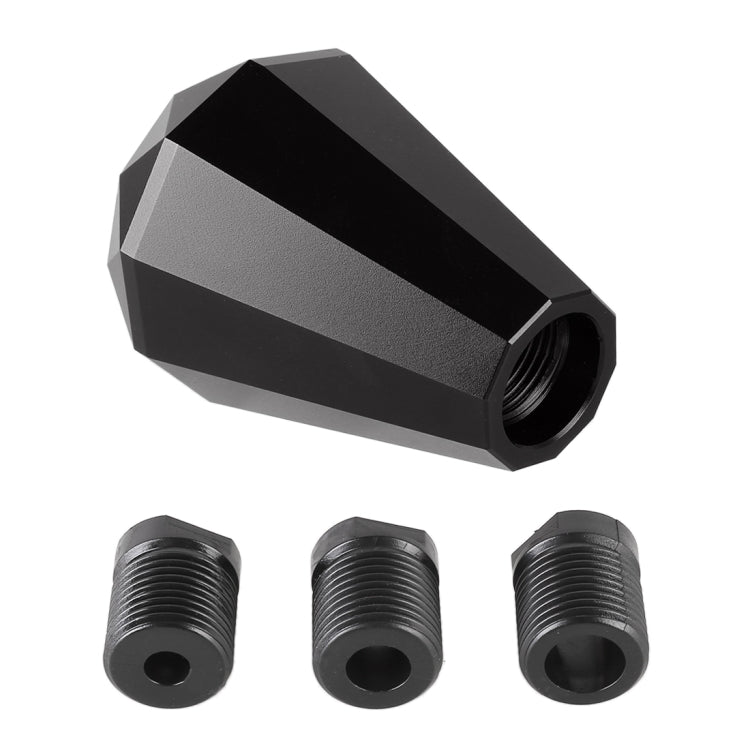 Universal Car Diamond Shape Metal Gear Shift Knob (Black)
