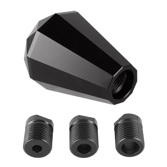Universal Car Diamond Shape Metal Gear Shift Knob (Black)